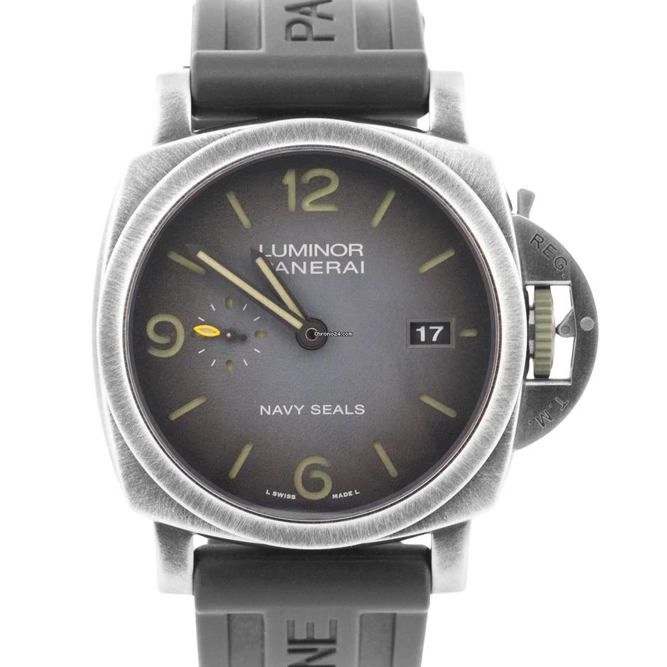 Panerai 2023 PAPERS Luminor Navy Seals BRUNITO STEEL 44mm PAM01412 BOX