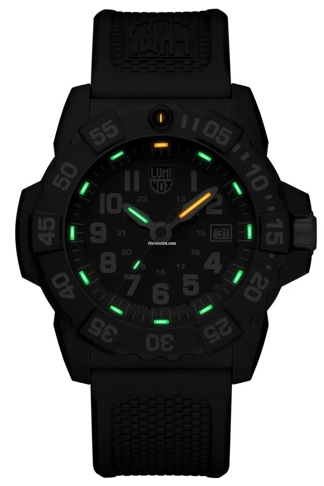 Luminox Navy Seal XS.3503.NSF Carbon Compound Black Navy 45mm Rubber Men's Watch