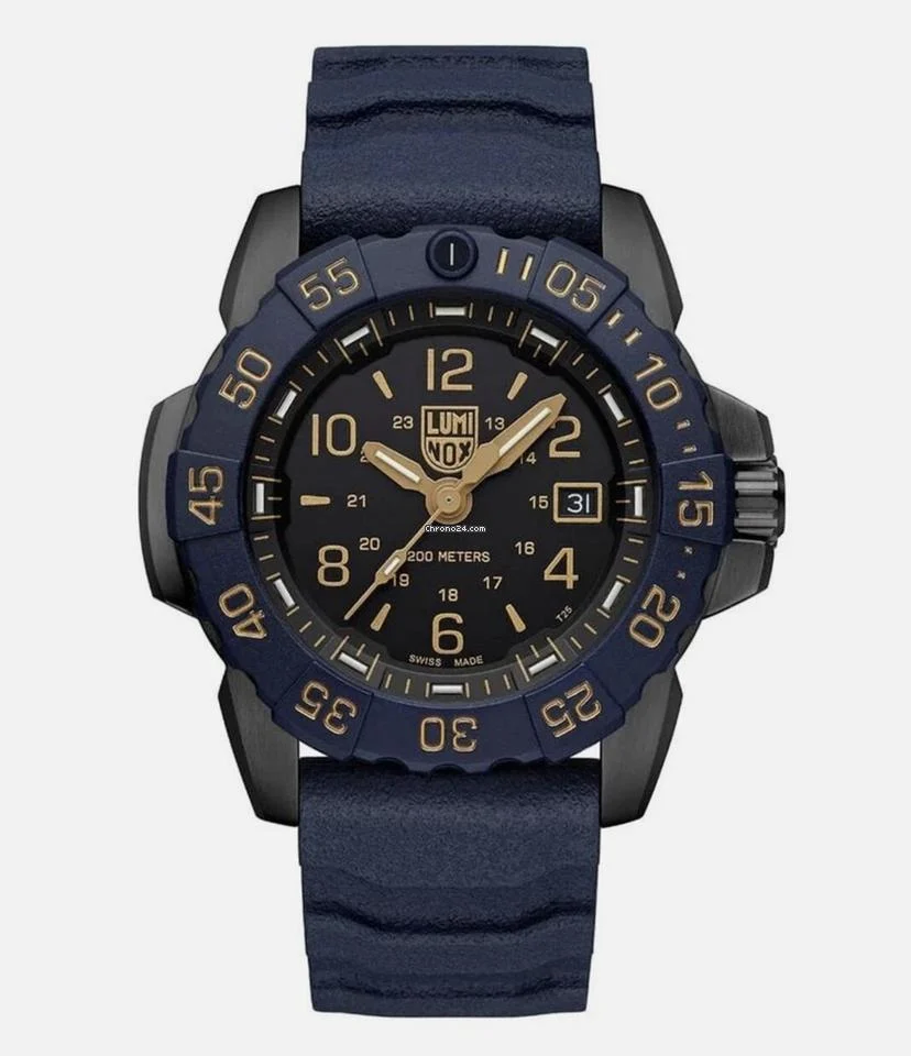 Luminox Navy SEAL Foundation XS.3255.CB.NSF 45 mm Steel Blue Quartz Men's Watch