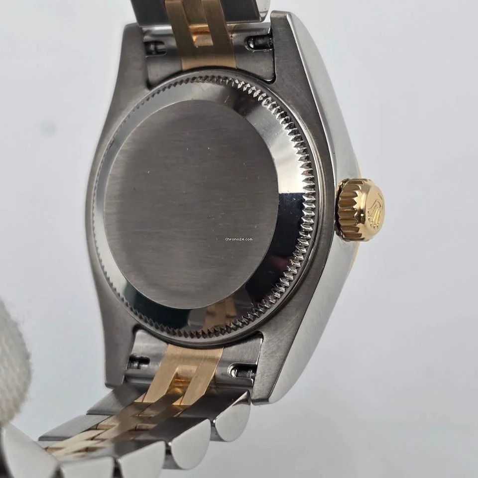 Rolex Lady-Datejust PAPERS MINT Datejust 18k Two Tone Champagne Diamond Dial