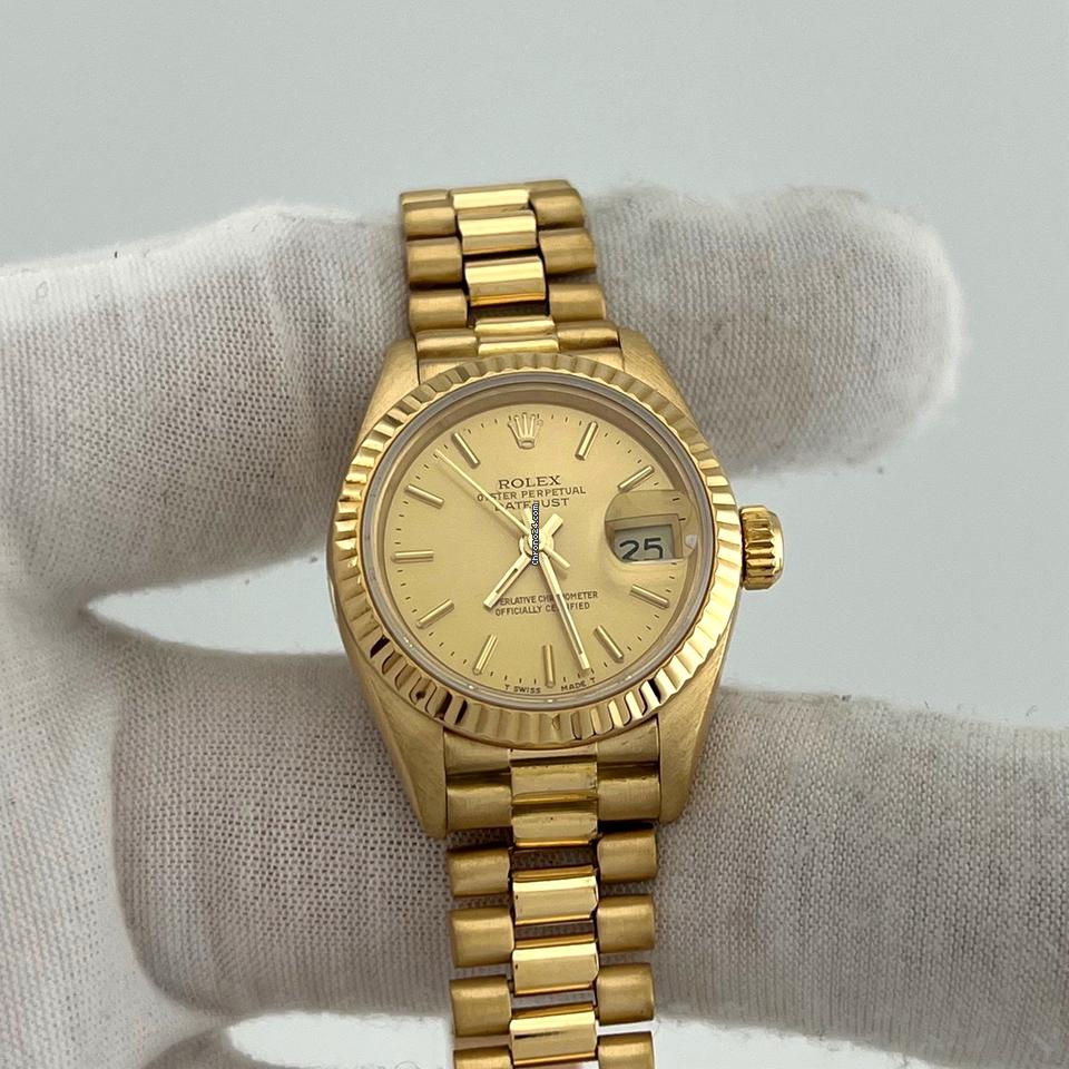 Rolex Ladies President Datejust 69178 Champagne Dial 18k Yellow Gold 3 Rolex Ladies President Datejust 69178 Champagne Dial 18k Yellow Gold