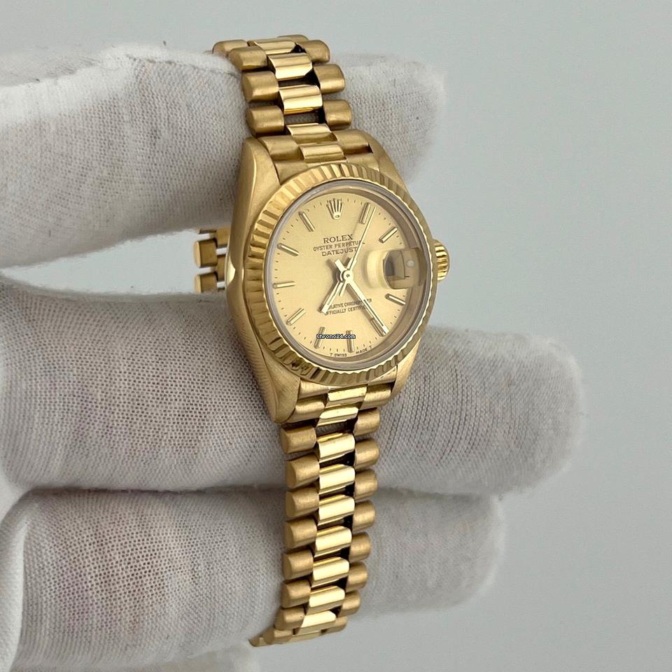 Rolex Ladies President Datejust 69178 Champagne Dial 18k Yellow Gold 5 Rolex Ladies President Datejust 69178 Champagne Dial 18k Yellow Gold