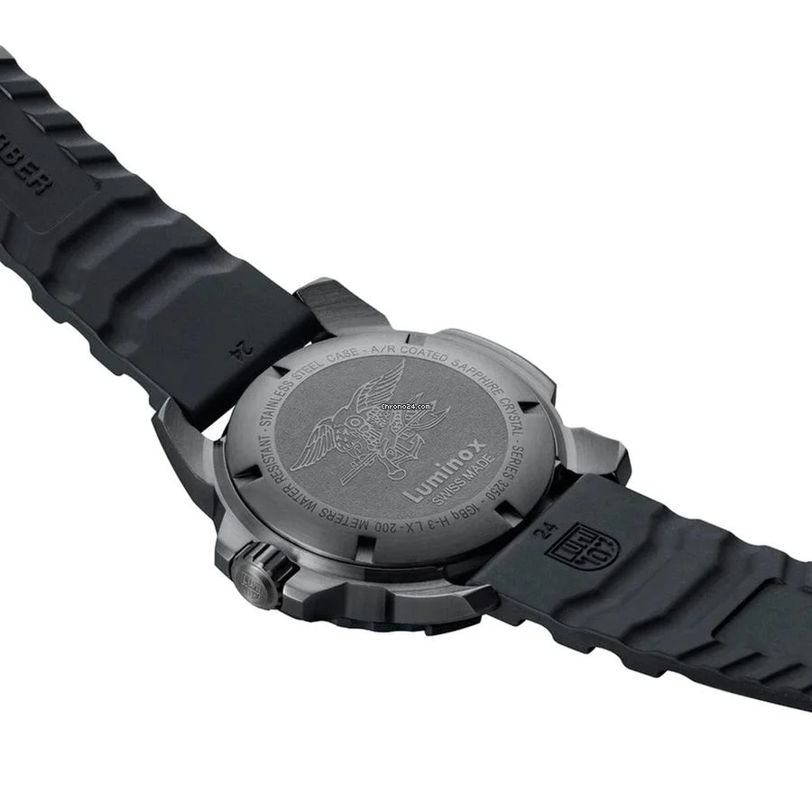 Luminox Navy Seal XS.3251.BO.CB 45mm Blackout Steel Rubber PVD Quartz Mens Watch