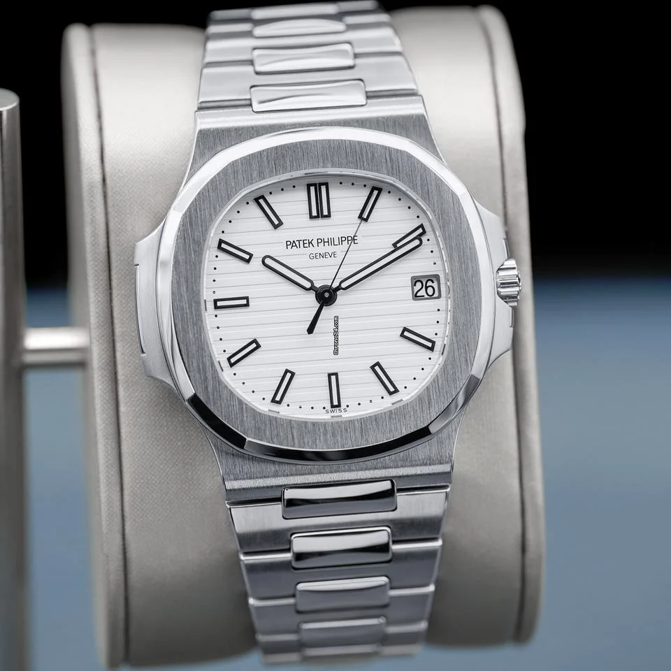 Patek Philippe Nautilus White Piano Dial 40mm 2013 Box & Papers