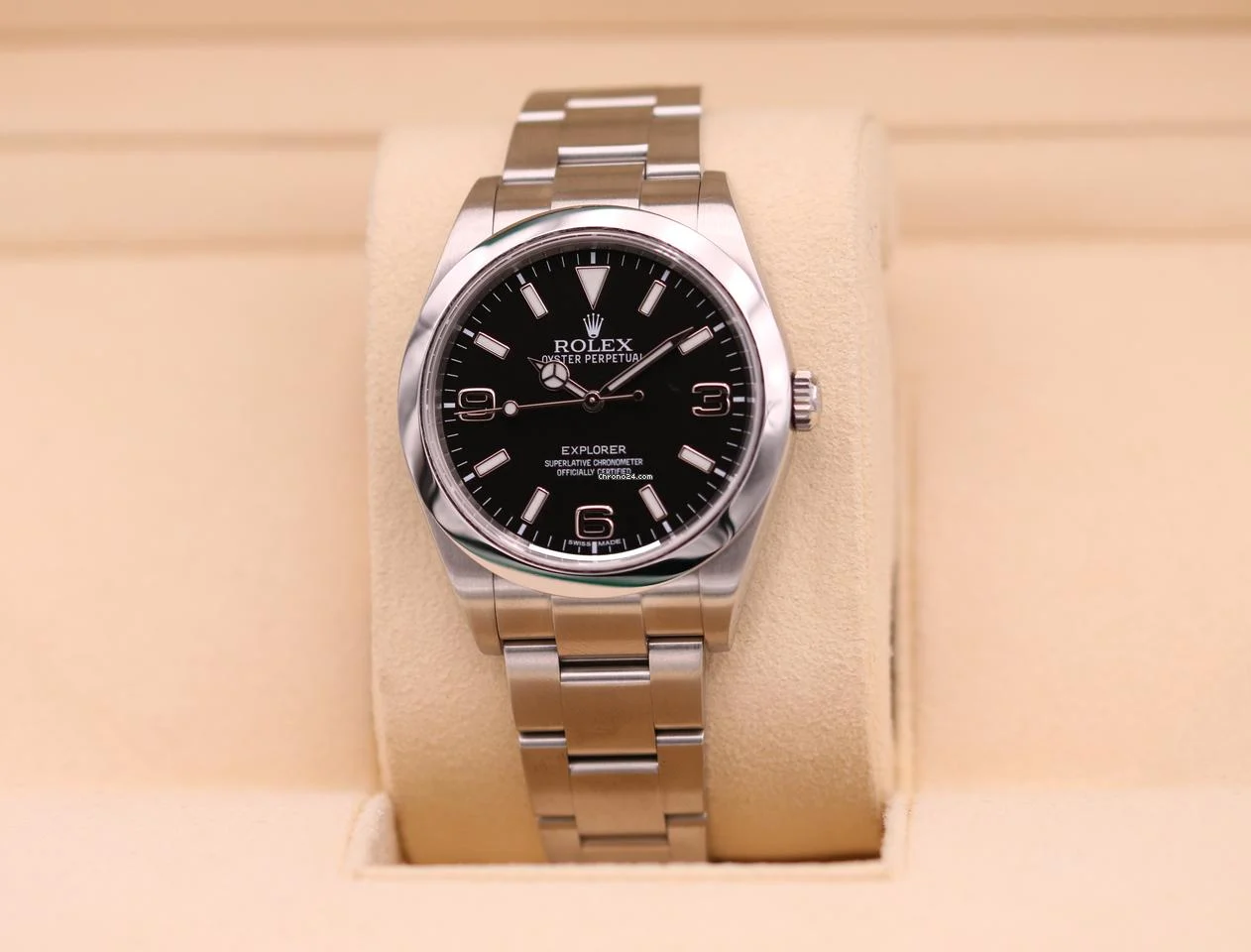 Rolex Explorer 39 Black MK I Dial