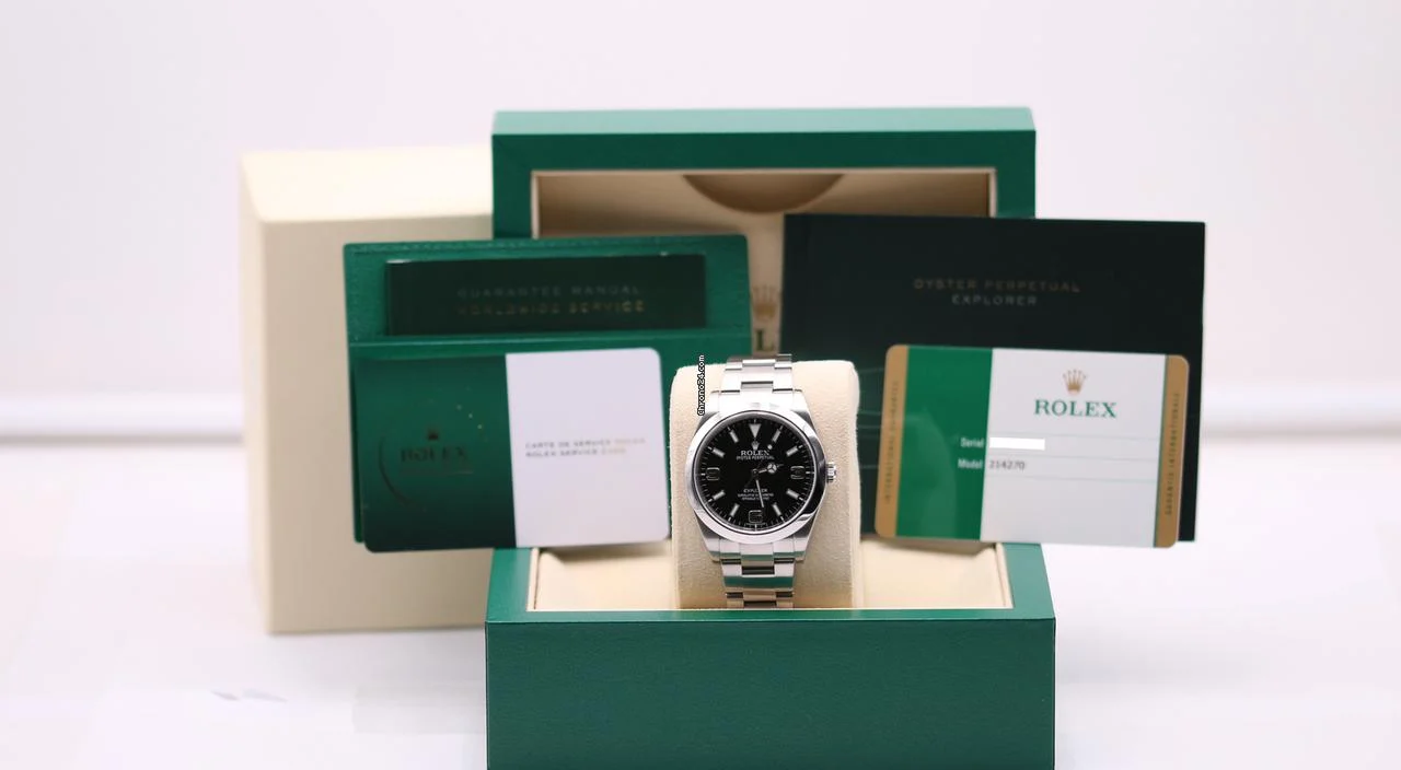 Rolex Explorer 39 Black MK I Dial