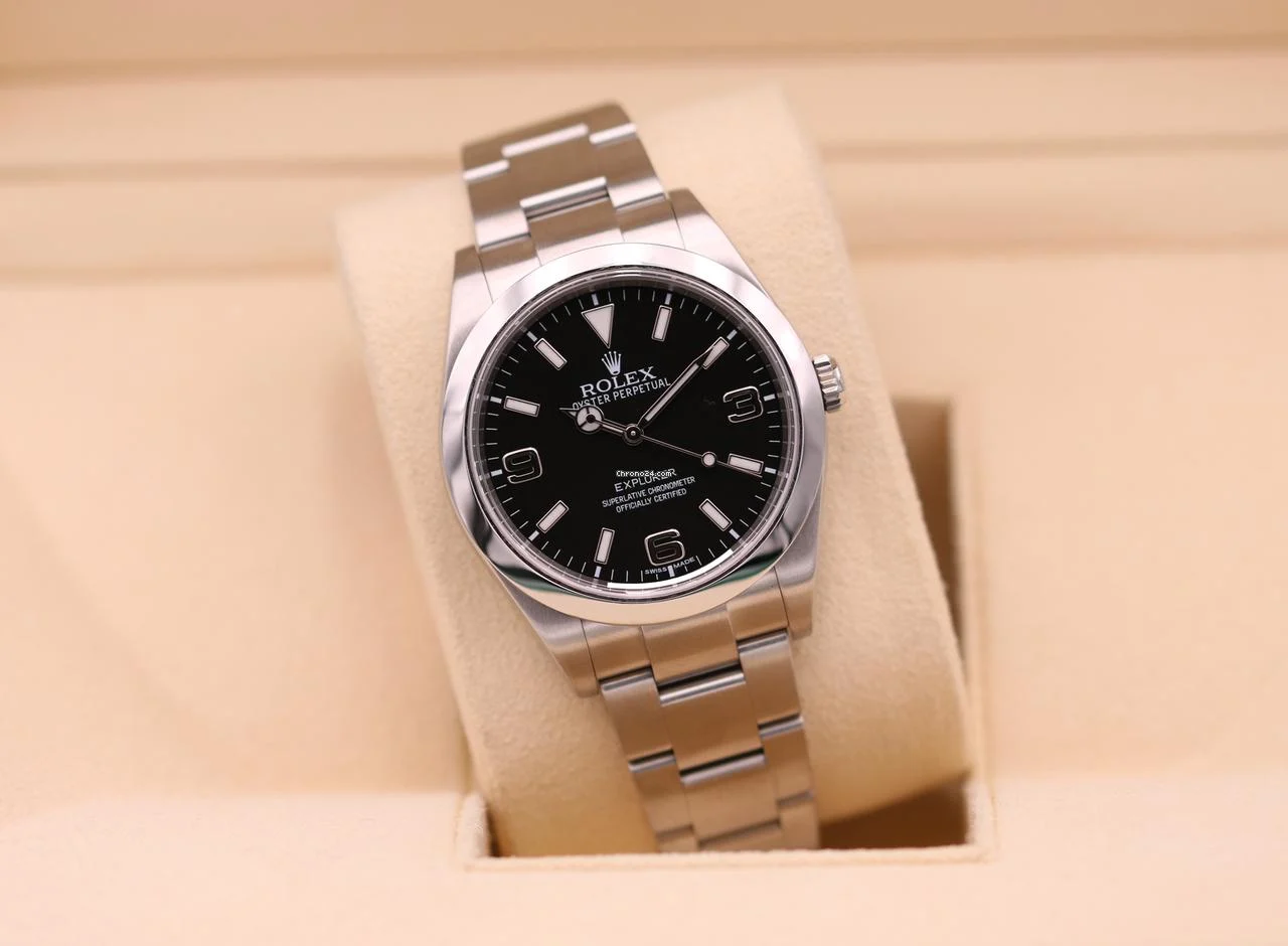 Rolex Explorer 39 Black MK I Dial