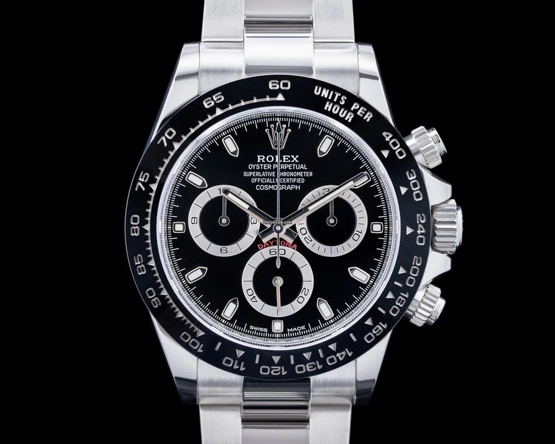 Rolex 116500LN Daytona Ceramic SS Black Dial