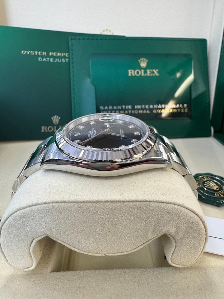 Rolex Datejust 41 Full Set 126334 Blue Diamond Dial Oyster 2025