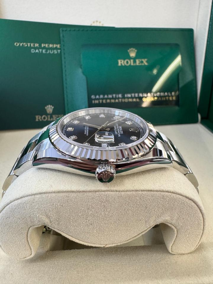 Rolex Datejust 41 Full Set 126334 Blue Diamond Dial Oyster 2025
