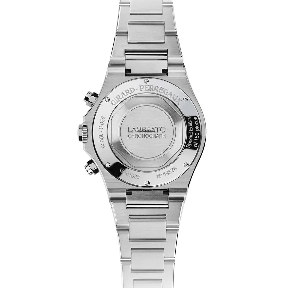 Girard Perregaux Laureato Chronograph Steel Ice Blue Limited Edition 42mm NEW UNWORN 81020-11-3370-1GM