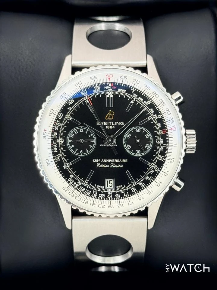 Breitling 2011 Navitimer 125th Anniversary 43mm A26322 Stainless Steel Black Dial