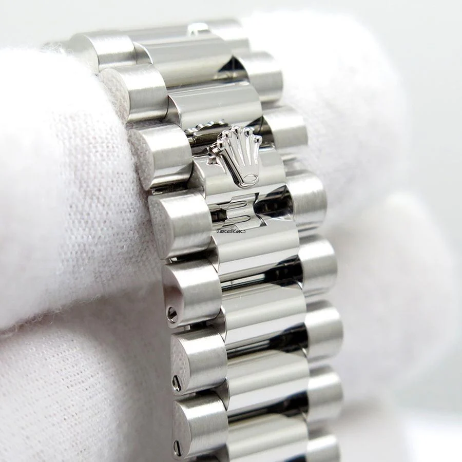 Rolex 228236 Day Date 40 Platinum with Ice Blue Diamond Baguette Dial