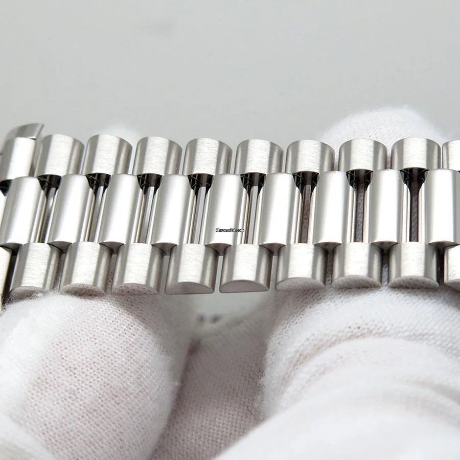Rolex 228236 Day Date 40 Platinum with Ice Blue Diamond Baguette Dial