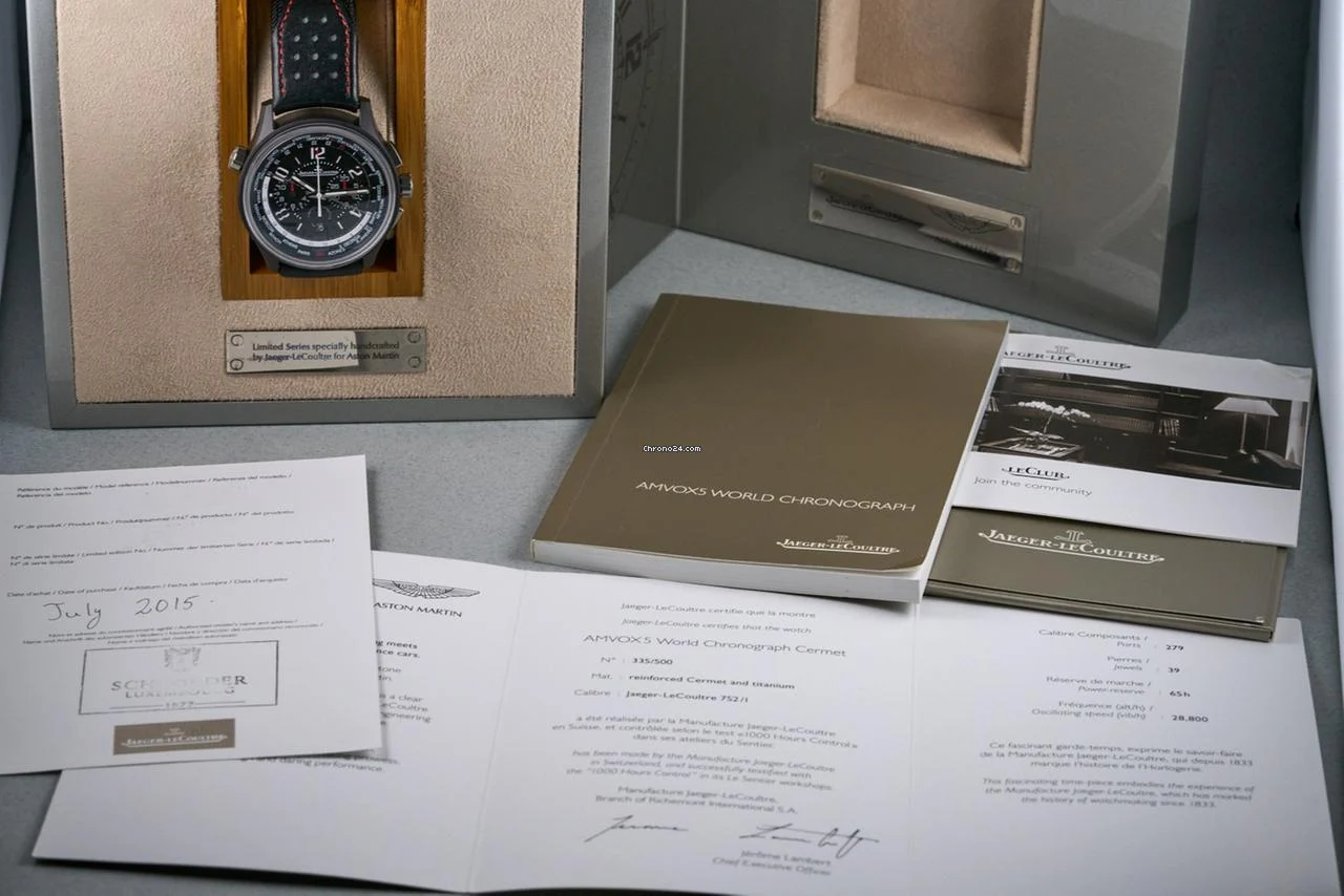 Jaeger-LeCoultre Amvox5 World Ref: Q193A470/193.A.C2 World Chrono with Box and Papers