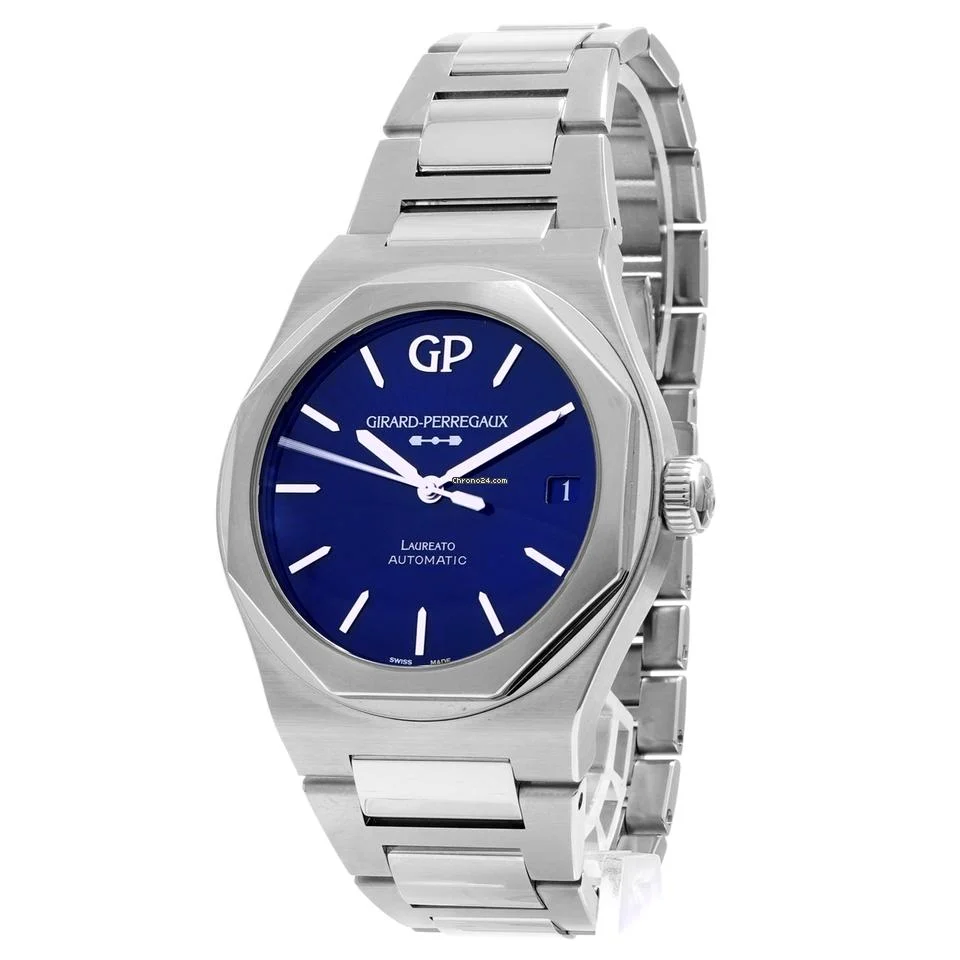 Girard Perregaux Laureato 42mm Eternity Edition Blue Dial Limited Edition - Inventory 7939
