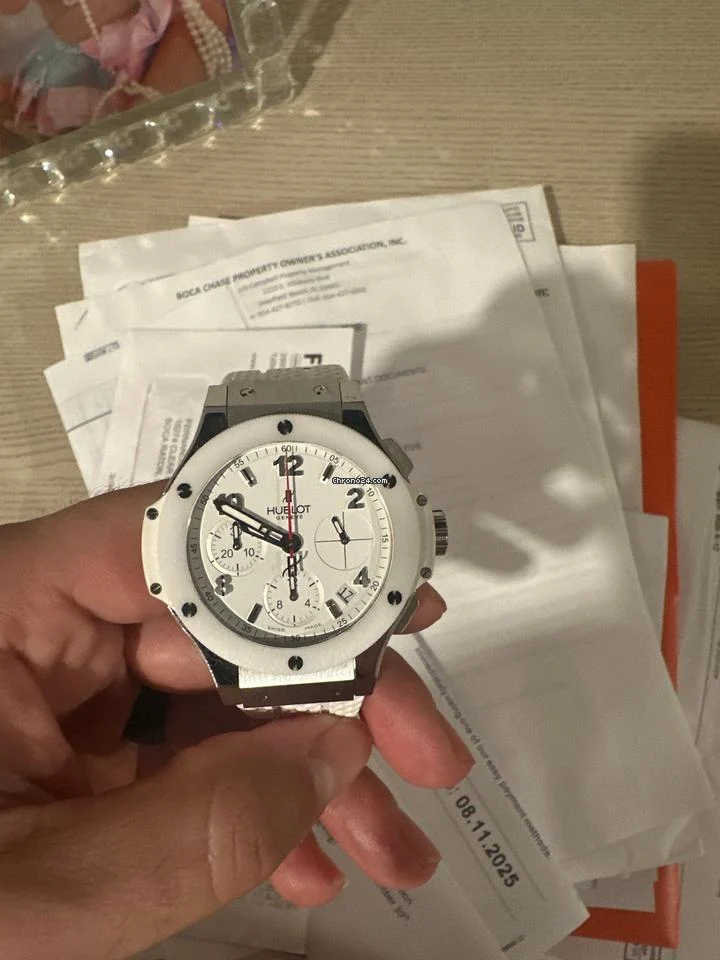 Hublot Big Bang White White Ceramic 41mm Complete Set