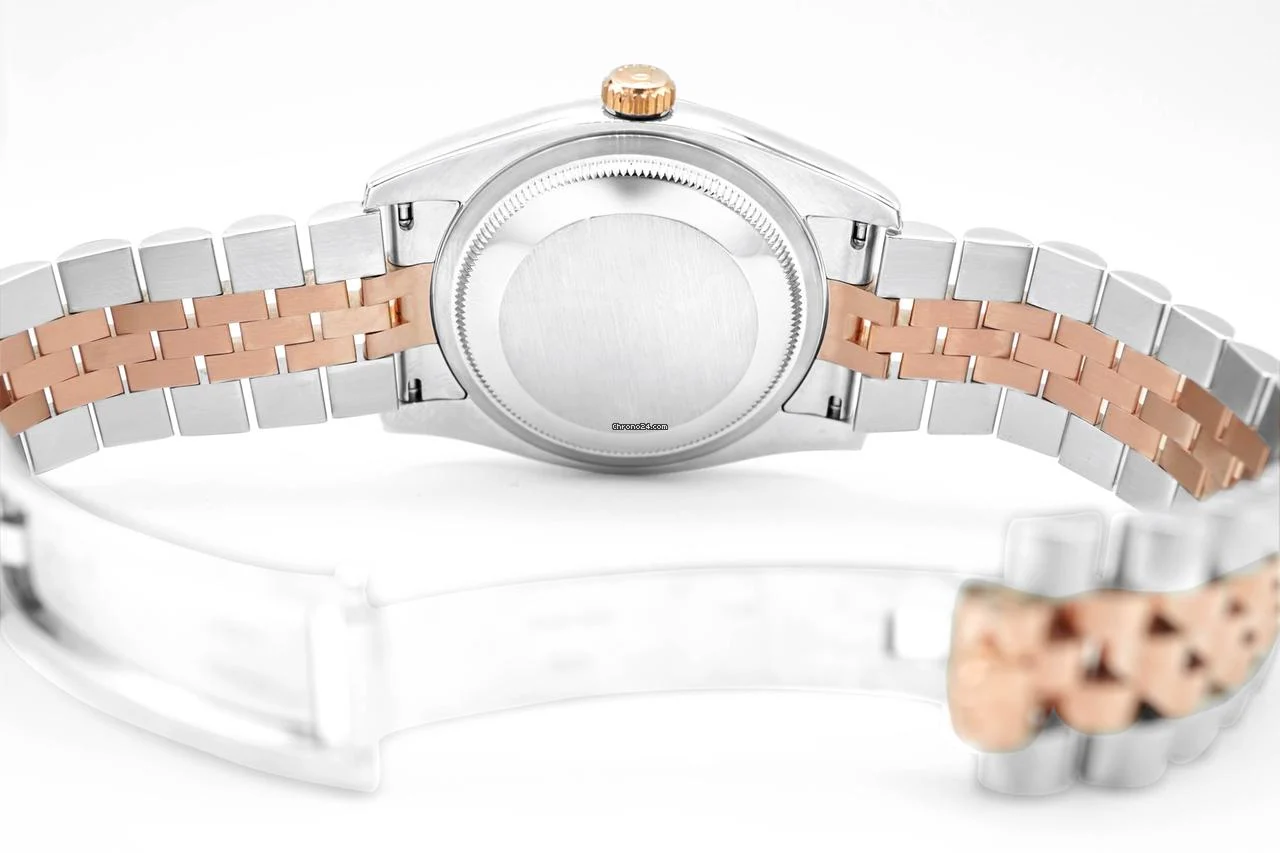 Rolex 116231 Datejust 36mm 18K Rose Gold White Diamond Dial Jubilee Bracelet Box and Papers 2011