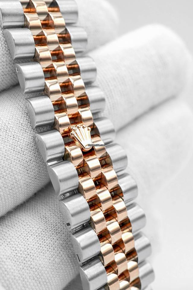 Rolex 116231 Datejust 36mm 18K Rose Gold White Diamond Dial Jubilee Bracelet Box and Papers 2011