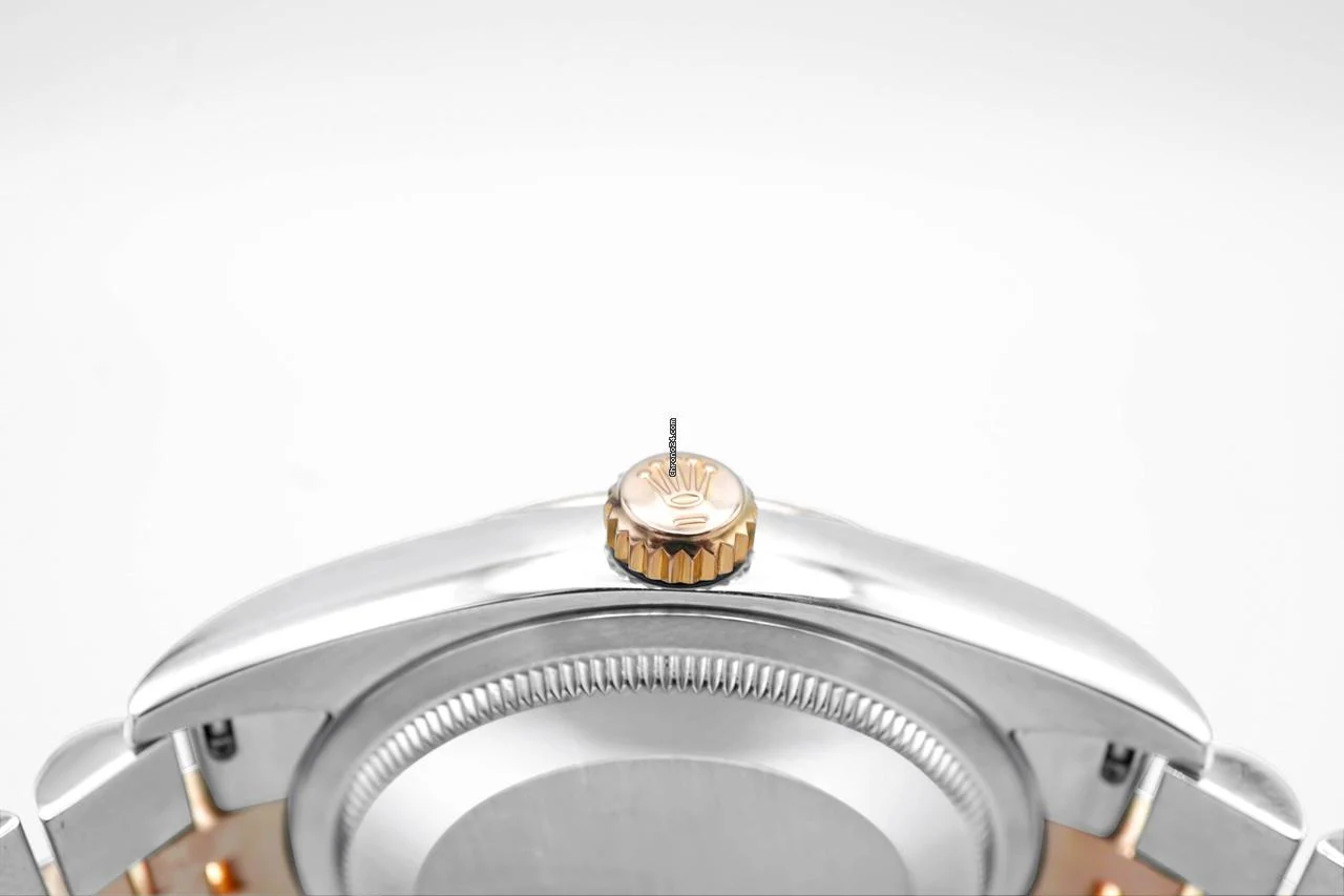 Rolex 116231 Datejust 36mm 18K Rose Gold White Diamond Dial Jubilee Bracelet Box and Papers 2011