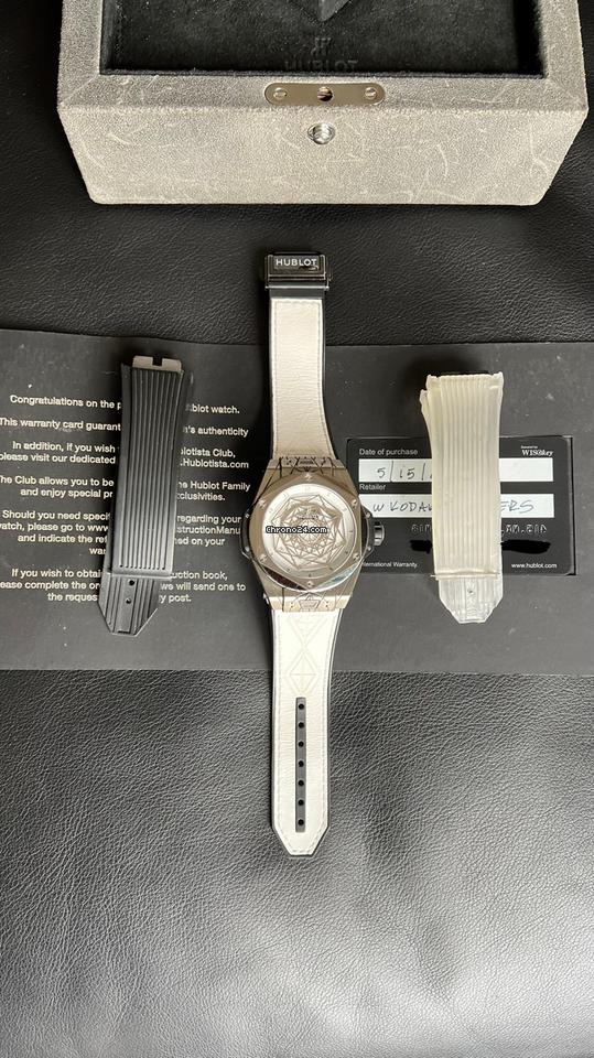 Hublot Big Bang Sang Bleu Hublot Sang Bleu Titanium Case White Dial