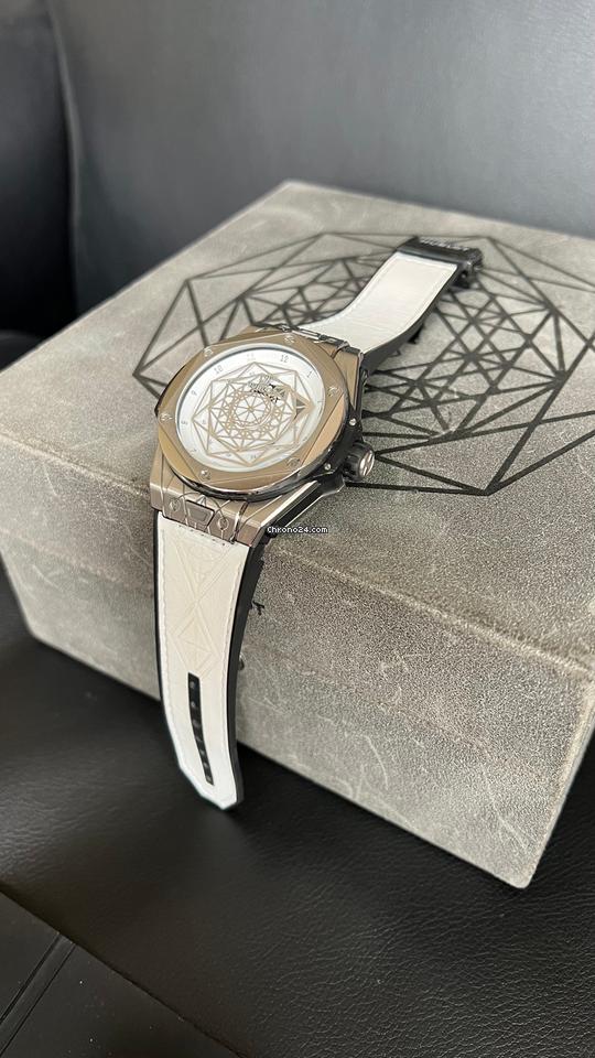 Hublot Big Bang Sang Bleu Hublot Sang Bleu Titanium Case White Dial