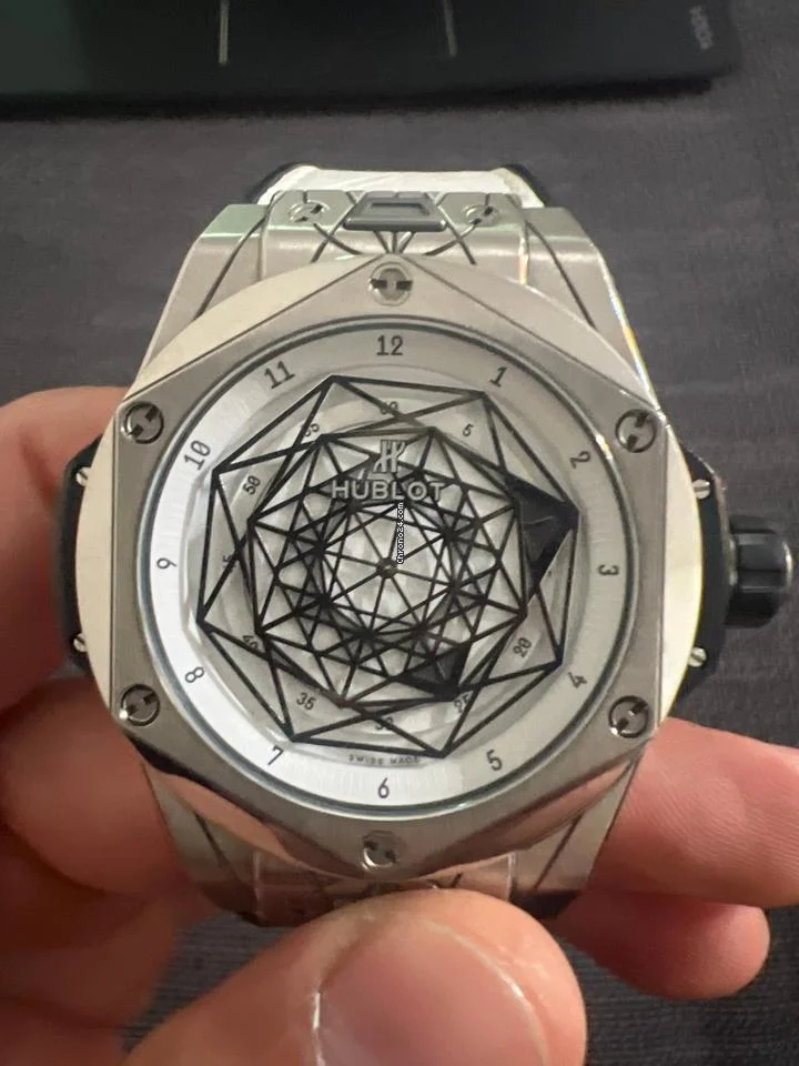 Hublot Big Bang Sang Bleu Hublot Sang Bleu Titanium Case White Dial
