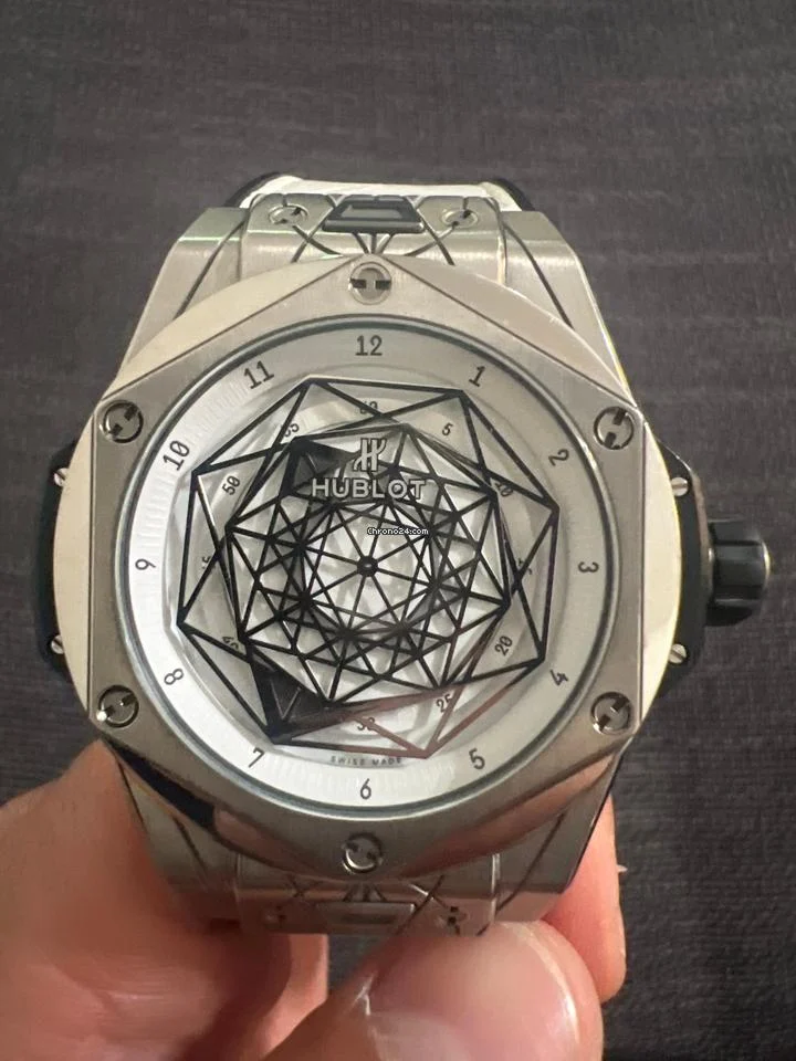 Hublot Big Bang Sang Bleu Hublot Sang Bleu Titanium Case White Dial