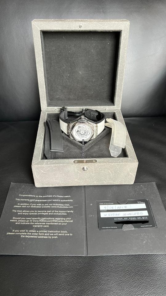 Hublot Big Bang Sang Bleu Hublot Sang Bleu Titanium Case White Dial