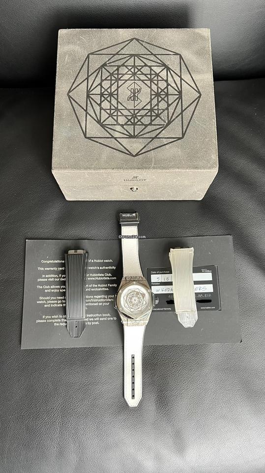 Hublot Big Bang Sang Bleu Hublot Sang Bleu Titanium Case White Dial