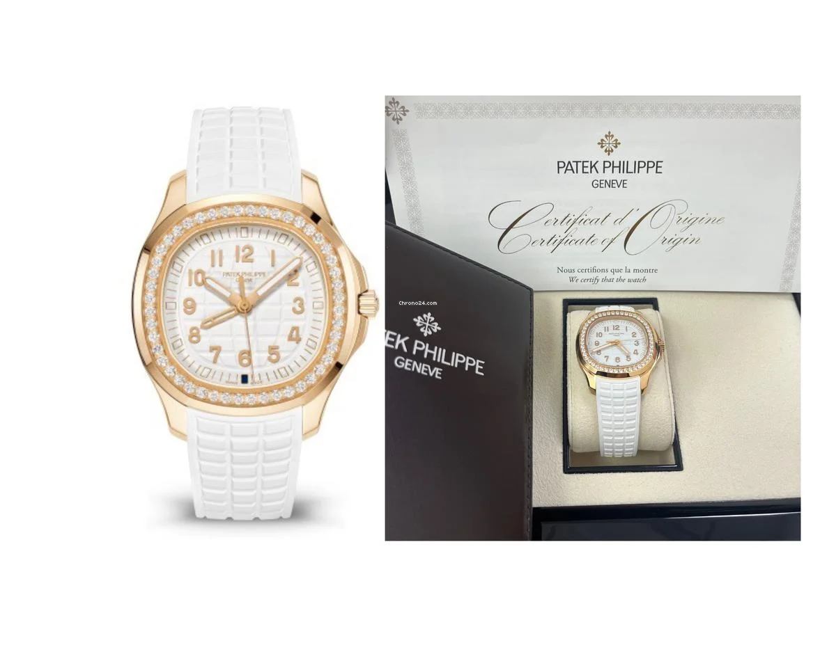 Patek Philippe Ladies White Dial Rose Gold Aquanaut Luce Travel 5269/200R