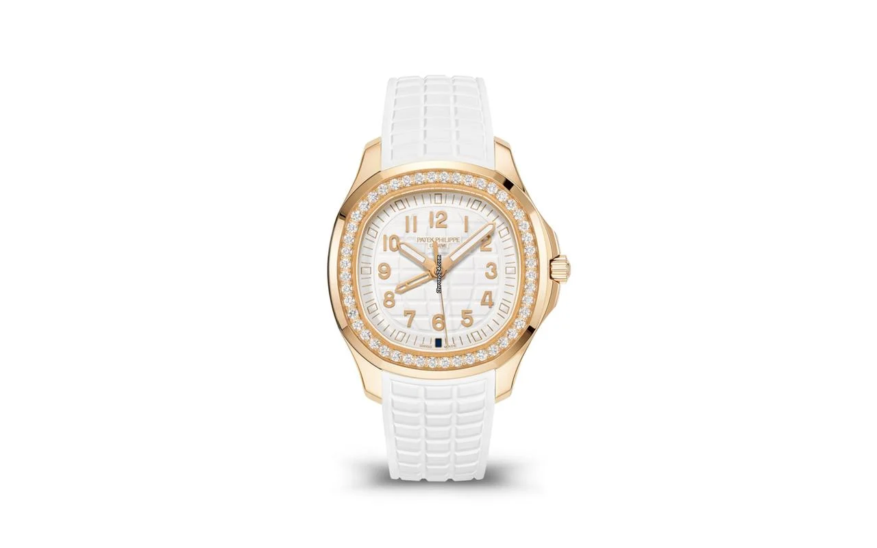 Patek Philippe Ladies White Dial Rose Gold Aquanaut Luce Travel 5269/200R