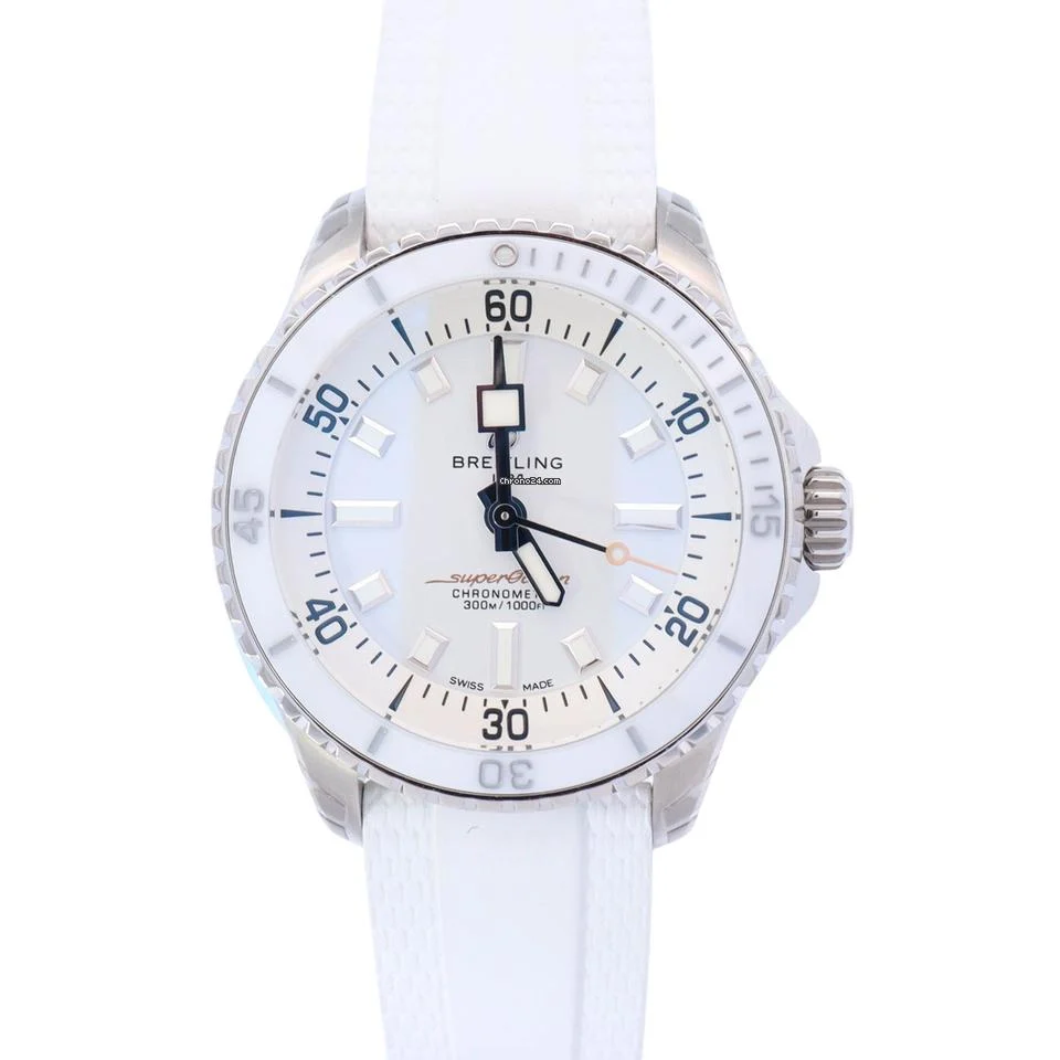 Breitling Superocean Automatic 36mm White Dial Watch Ref# A17377211A1S1