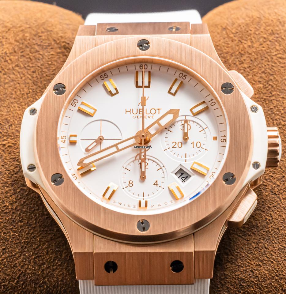 Hublot Big Bang 44 Original Gold White $37K MSRP Box WARRANTY SERVICED Chronograph 11 Hublot Big Bang 44 Original Gold White $37K MSRP Box WARRANTY SERVICED Chronograph