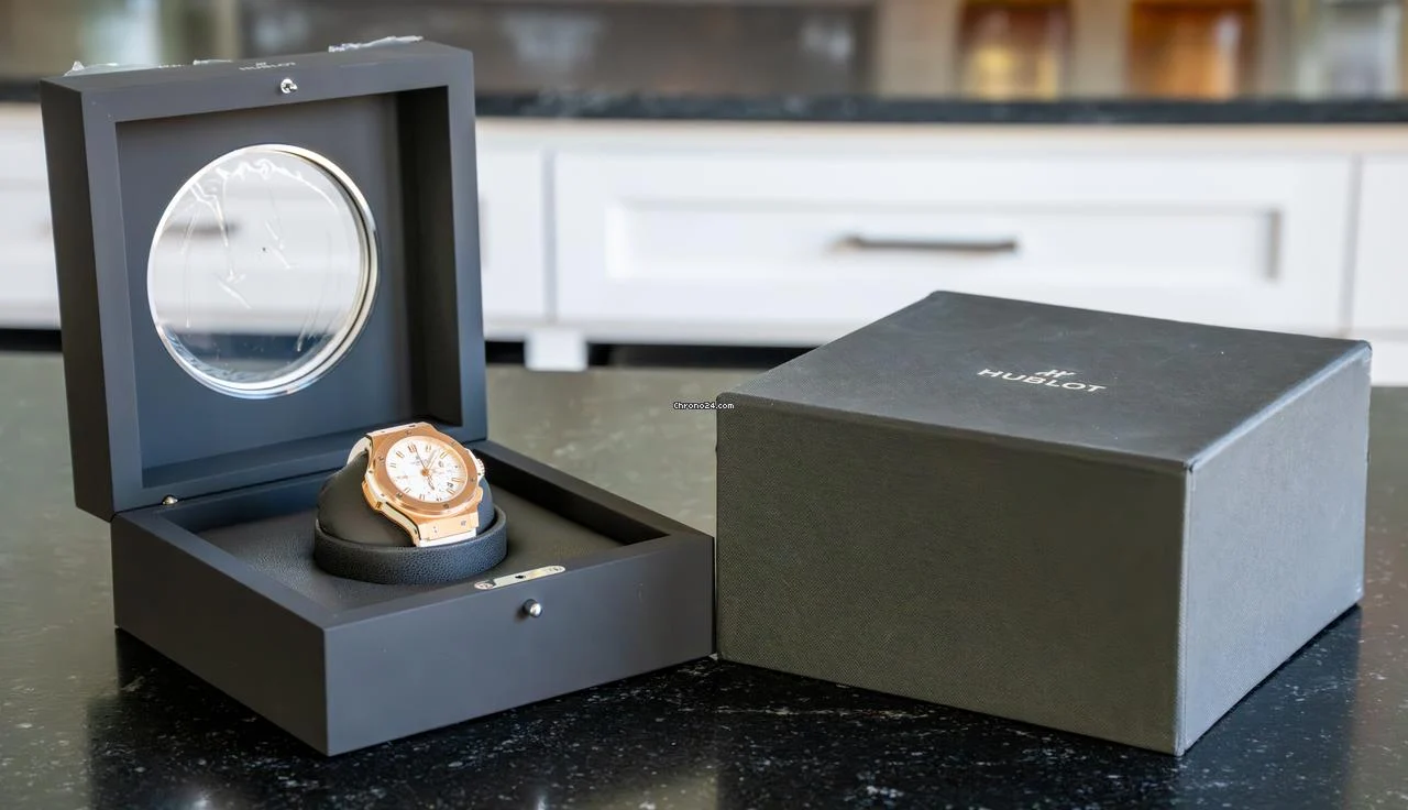 Hublot Big Bang 44 Original Gold White $37K MSRP Box WARRANTY SERVICED Chronograph 5 Hublot Big Bang 44 Original Gold White $37K MSRP Box WARRANTY SERVICED Chronograph
