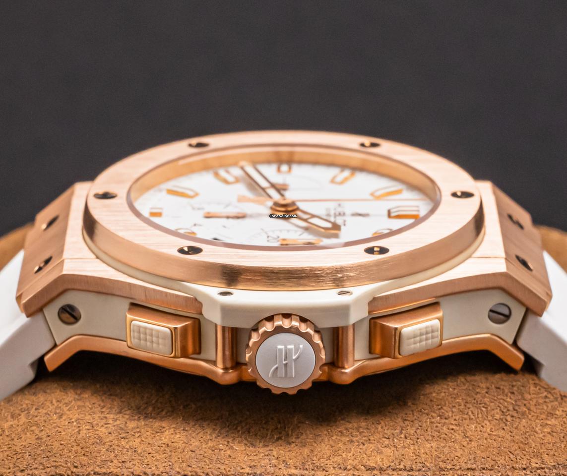Hublot Big Bang 44 Original Gold White $37K MSRP Box WARRANTY SERVICED Chronograph 9 Hublot Big Bang 44 Original Gold White $37K MSRP Box WARRANTY SERVICED Chronograph