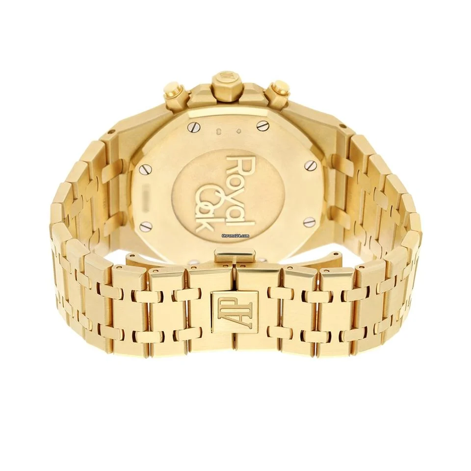 Audemars Piguet Royal Oak 26320ba.oo.1220ba.02 41mm Blue Chronograph Dial Yellow Gold Watch – 2017