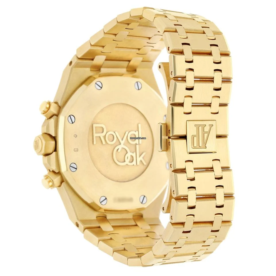 Audemars Piguet Royal Oak 26320ba.oo.1220ba.02 41mm Blue Chronograph Dial Yellow Gold Watch – 2017