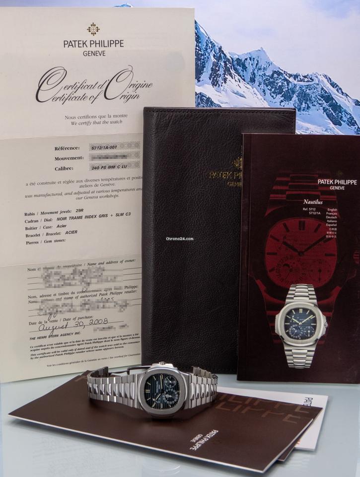 Patek Philippe Nautilus 5712/1A-001 Full set Pre-owned 2008 3 Patek Philippe Nautilus 5712/1A-001 Full set Pre-owned 2008