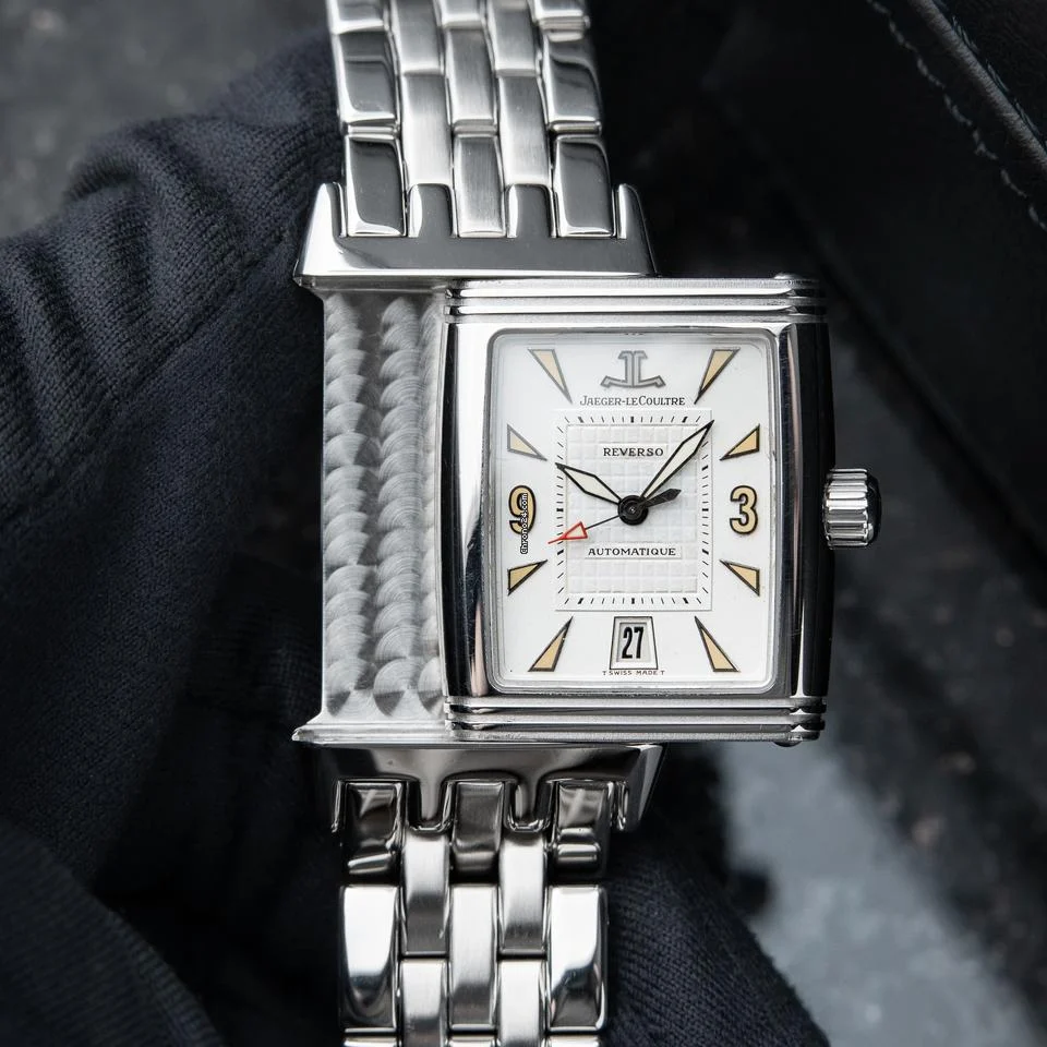 Jaeger-LeCoultre Reverso Gran Sport Steel Bracelet White Dial Automatic 290.8.60