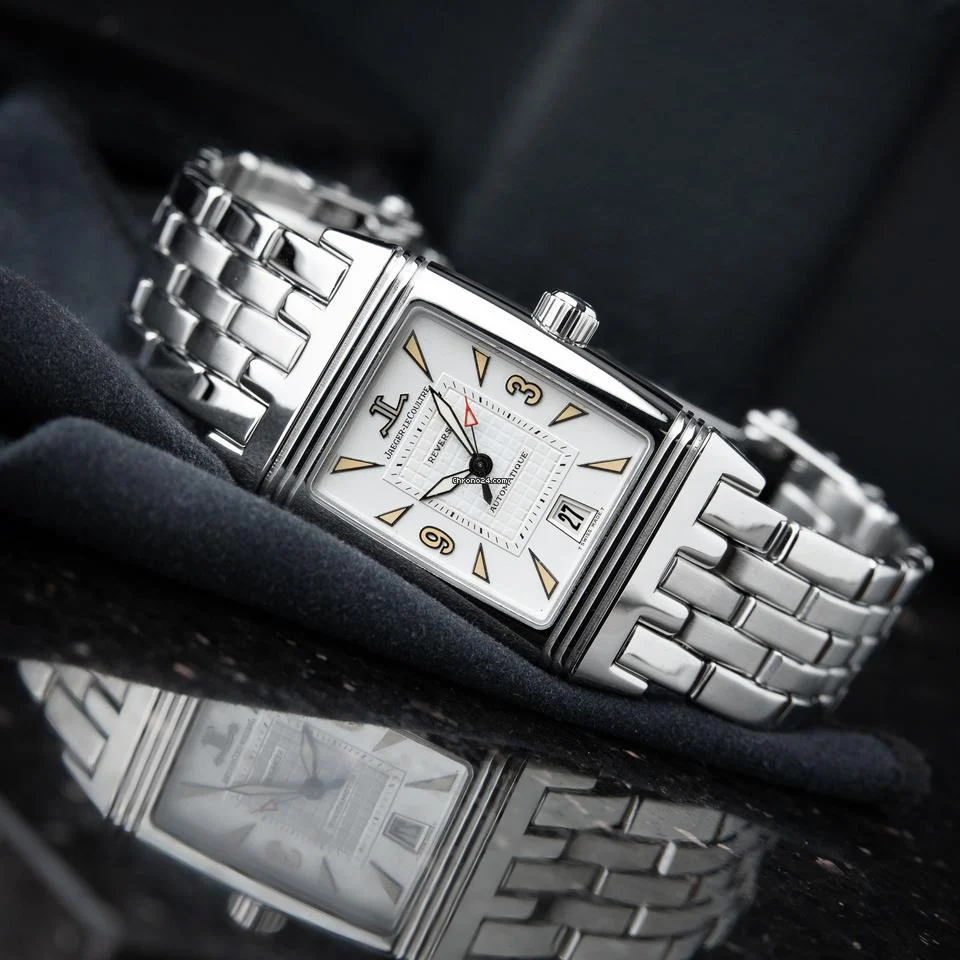 Jaeger-LeCoultre Reverso Gran Sport Steel Bracelet White Dial Automatic 290.8.60
