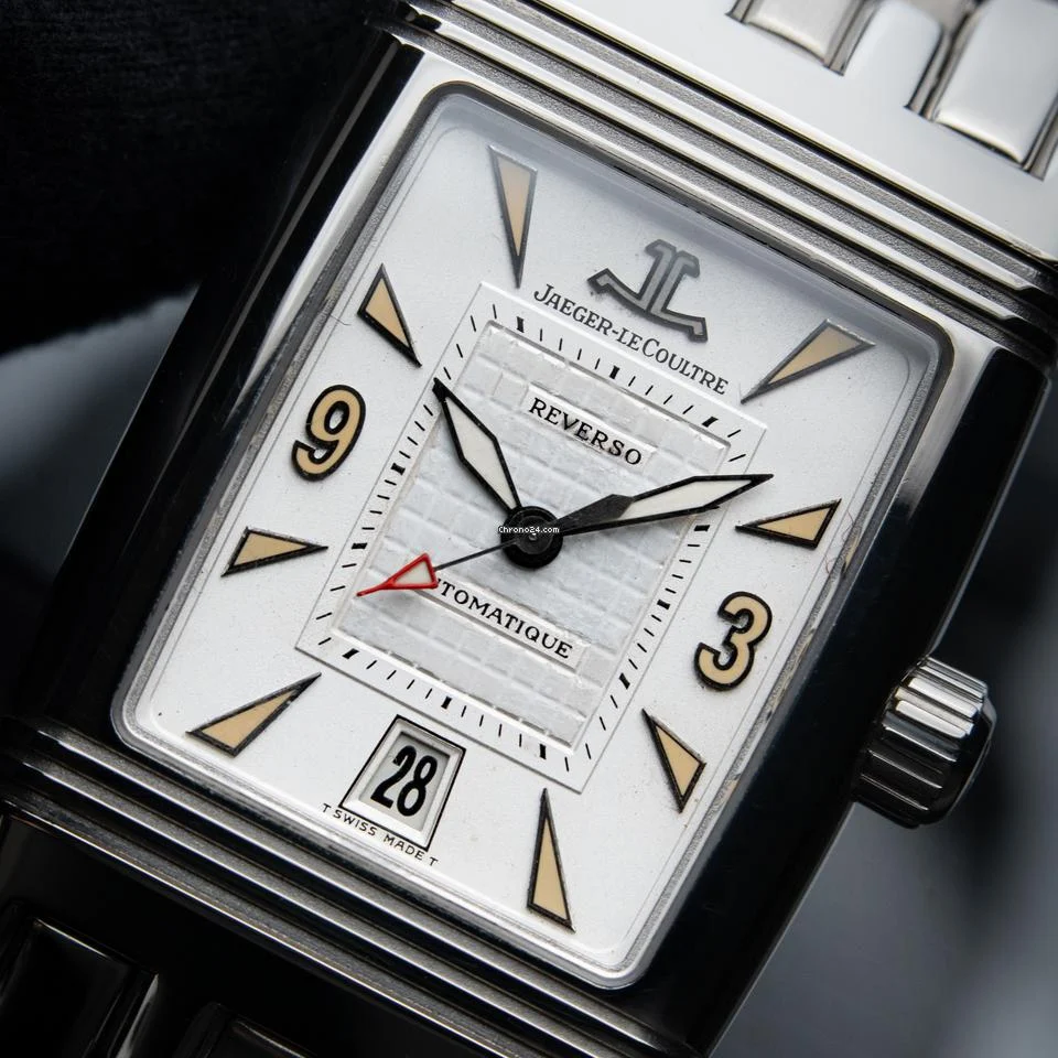Jaeger-LeCoultre Reverso Gran Sport Steel Bracelet White Dial Automatic 290.8.60