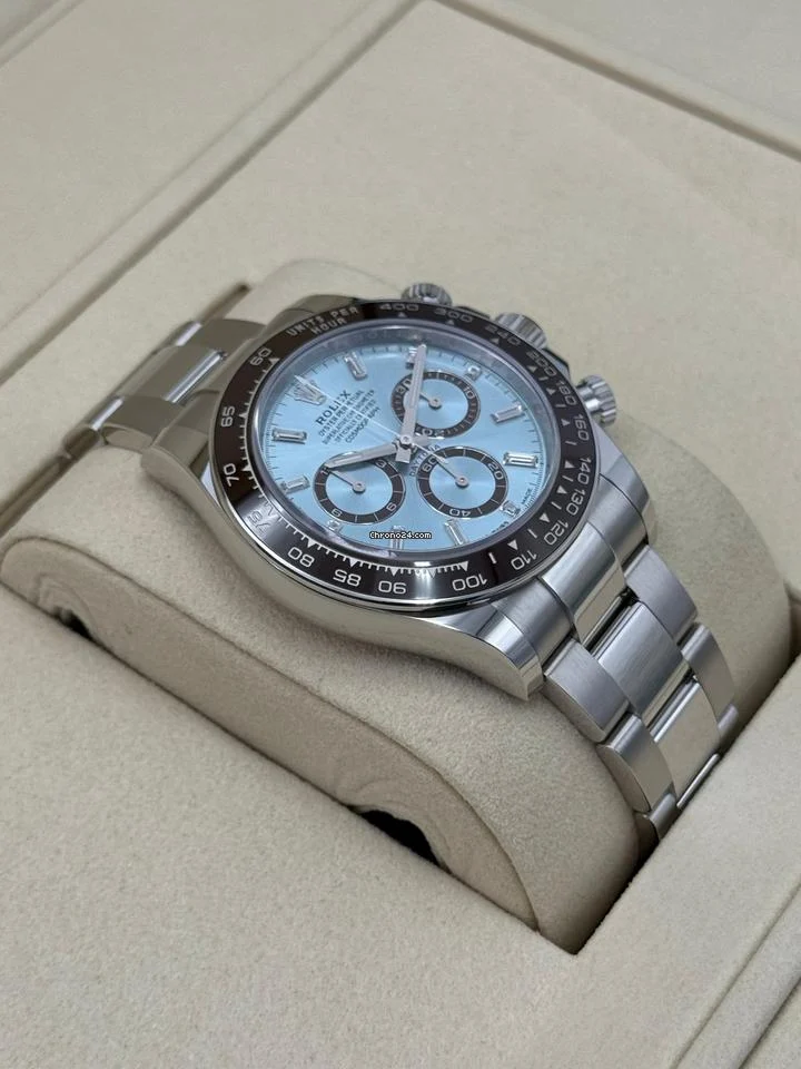Rolex NEW 2025 Daytona 40mm 126506 Platinum Ice Blue Diamond Baguette Dial 6 Rolex NEW 2025 Daytona 40mm 126506 Platinum Ice Blue Diamond Baguette Dial
