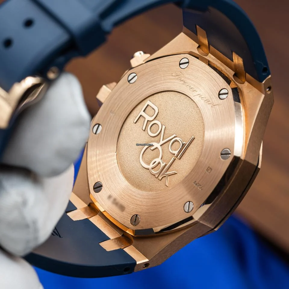 Audemars Piguet Royal Oak 41mm Rose Gold Blue Dial Chrono 26331OR.OO.D315CR.01 15 Audemars Piguet Royal Oak 41mm Rose Gold Blue Dial Chrono 26331OR.OO.D315CR.01