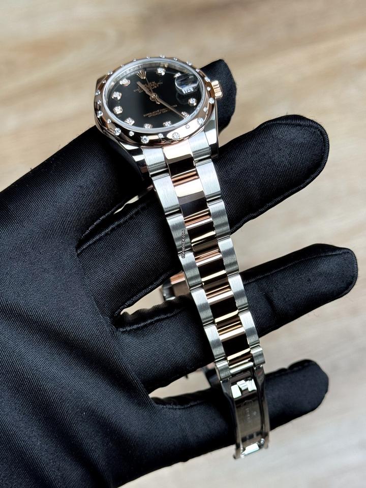 Rolex Datejust 31 2014 Like New 178341 Datejust 31 Black Diamond Domed Oyster