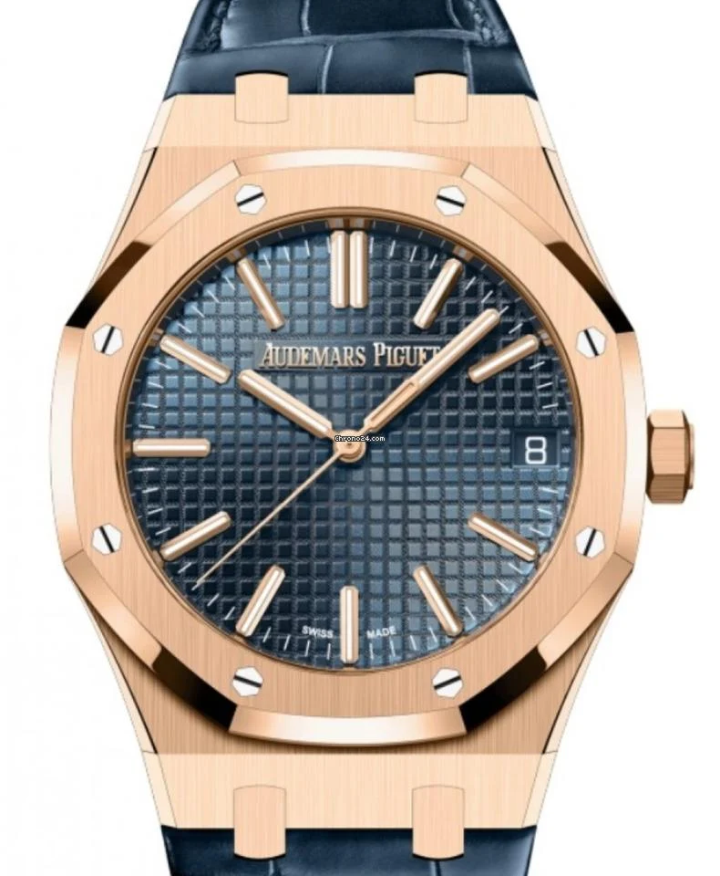 Audemars Piguet Royal Oak 41mm 18k Rose Gold Blue Dial Ref. 15510OR.OO.D315CR.02