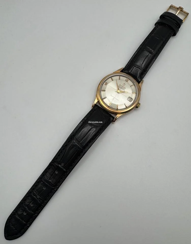 Omega Constellation 18K Rose Gold Silver Pie Pan Dial