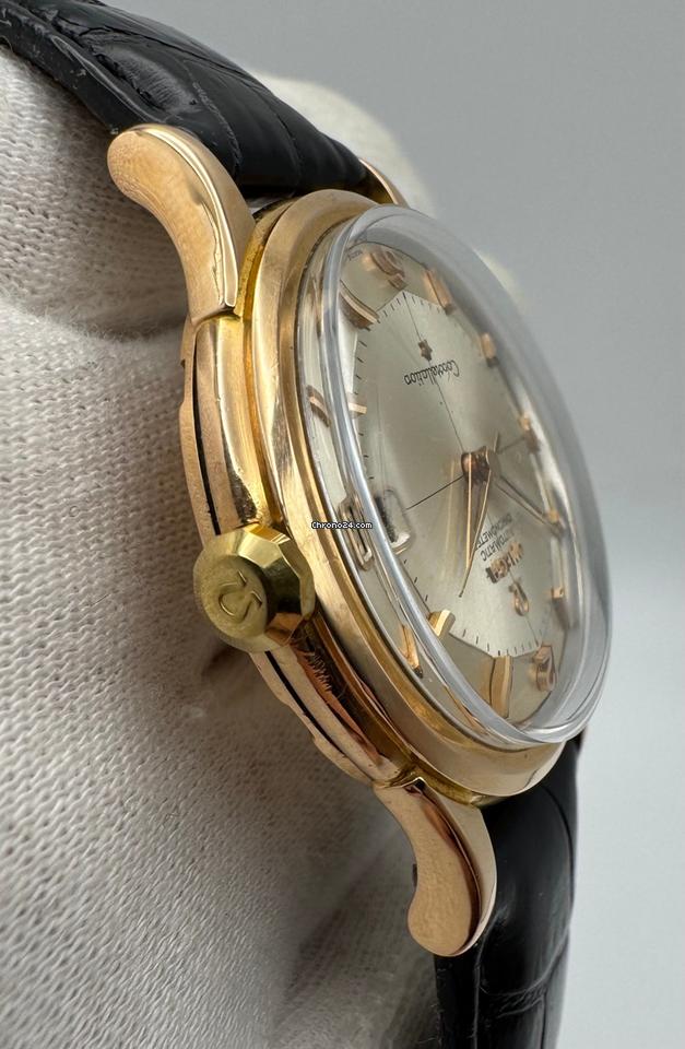 Omega Constellation 18K Rose Gold Silver Pie Pan Dial