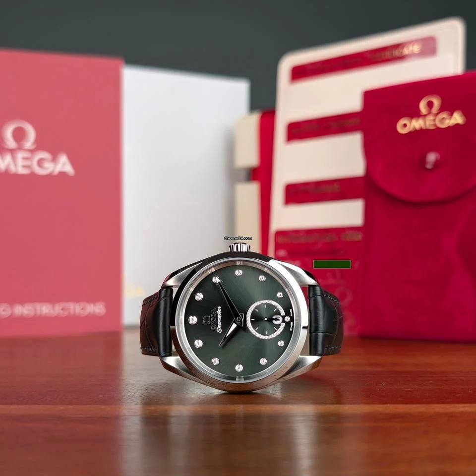 Omega Seamaster Aqua Terra New & Unworn Complete Set Green Diamond Dial