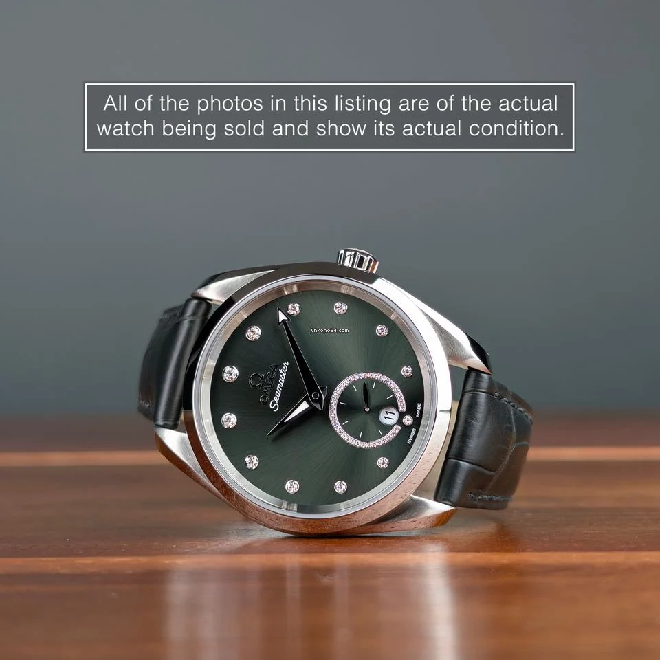 Omega Seamaster Aqua Terra New & Unworn Complete Set Green Diamond Dial